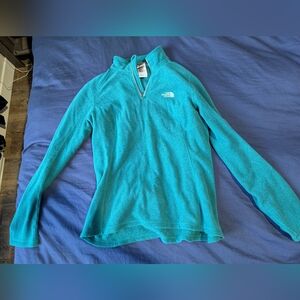 The North Face Teal Quarter-Zip Fleece